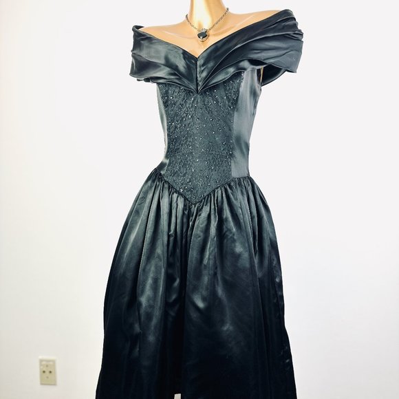 Vintage 80s Gunne Sax prom Dress - Picture 4 of 11